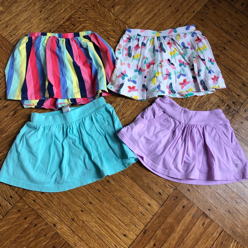 Lot Of 4 Jersey Skorts Size 3 Carter’s LA Made